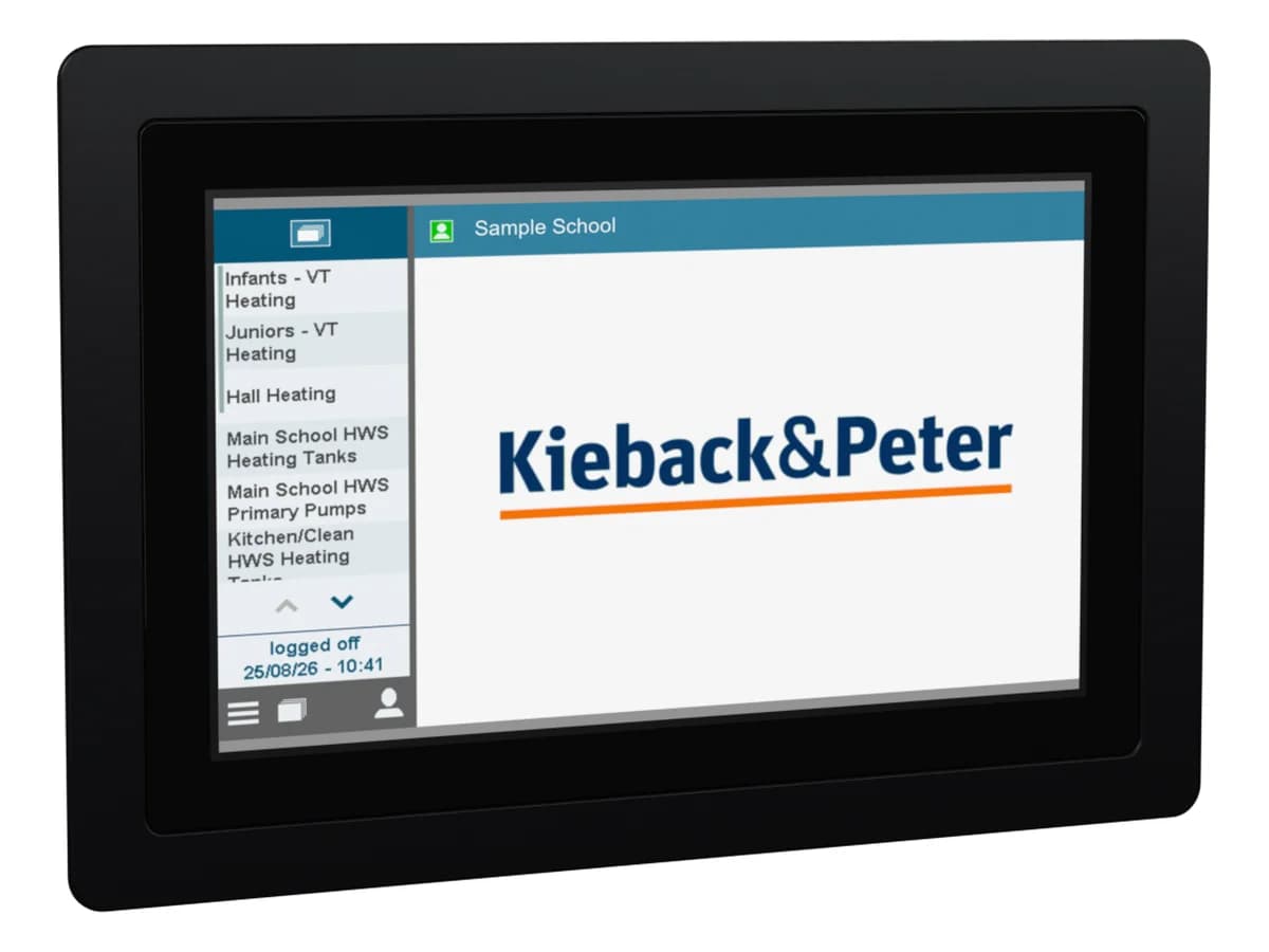 Vantage 10 with Vantage PML: the controller's own pml pages, on the wall